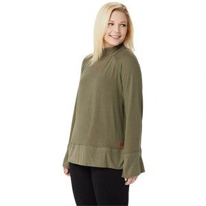 NWT Peace Love World Comfy Knit Top XS Olive Green